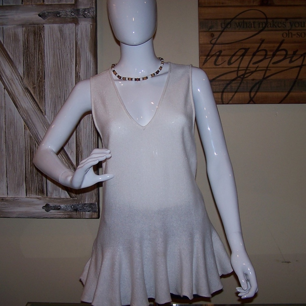 Rachel Roy Cream Knit Top